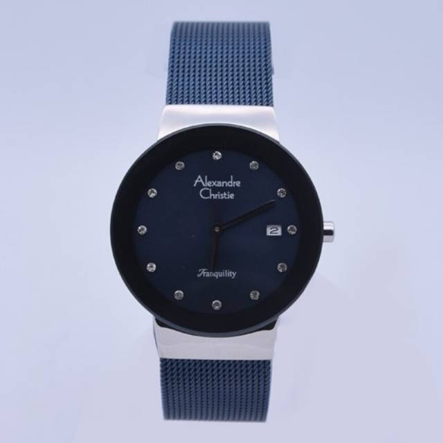 Jam Tangan Alexandre Christie AC 2607 LD Pasir Blue Wanita / Cewek Original