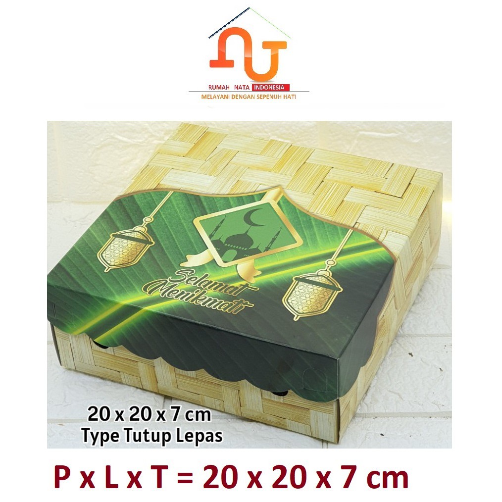 

Dus Nasi Box Motif Tebal 20x20-Besek Bambu Lebaran Idul Fitri Ramadhan