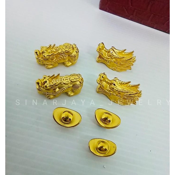 Nay / Custom Gelang Pixiu Anak Emas 24K Model Naga