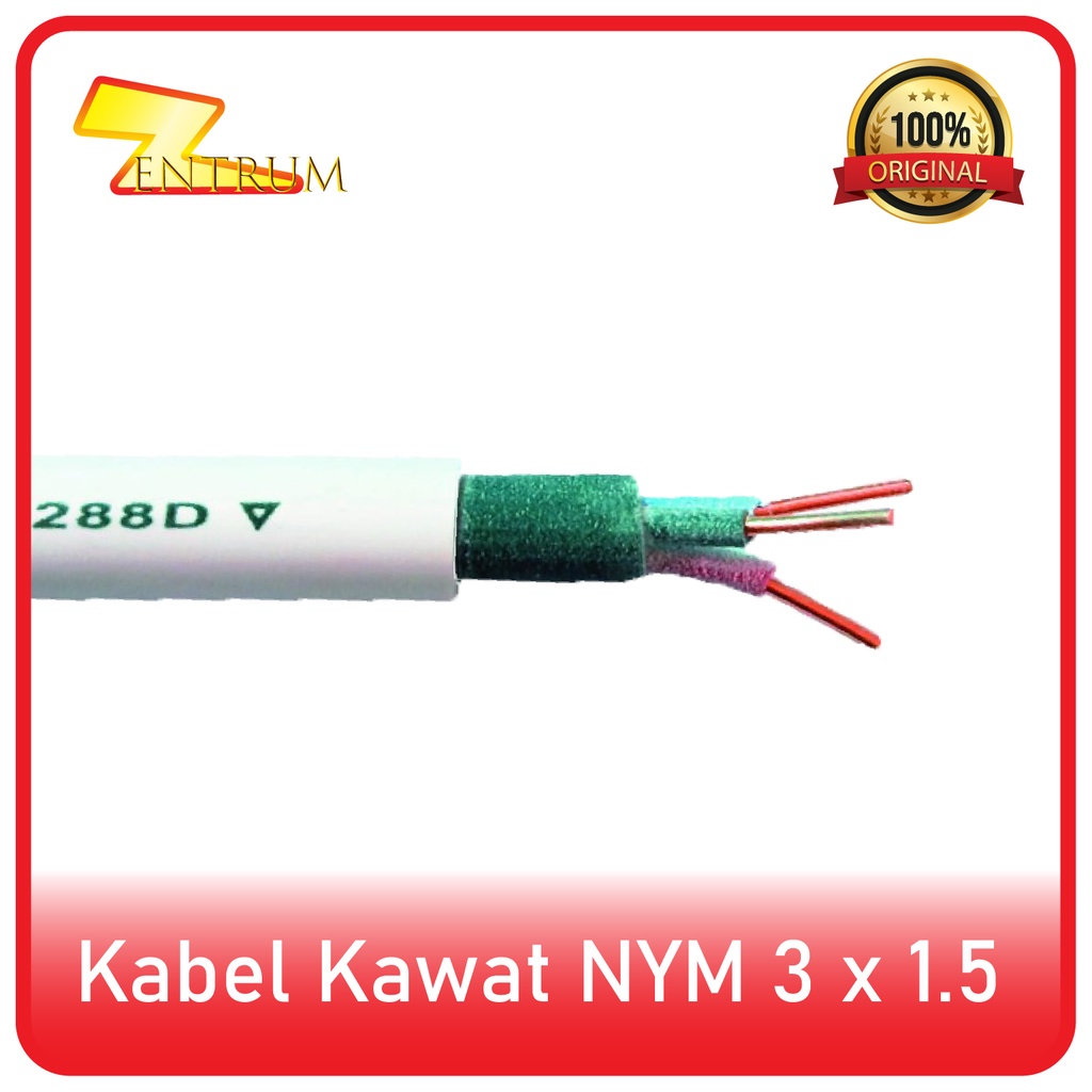 Kabel Listrik Kawat NYM 3 x 1.5 (30 Meter)