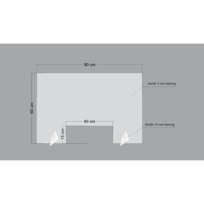 

Best Produk] Sekat/Partisi/Pembatas Meja Akrilik Acrylic 3 Mm 90X60 Cm