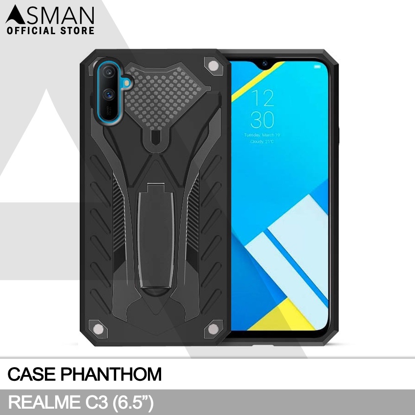 Hardcase Phantom Realme C3 | Transformer Kick Stand