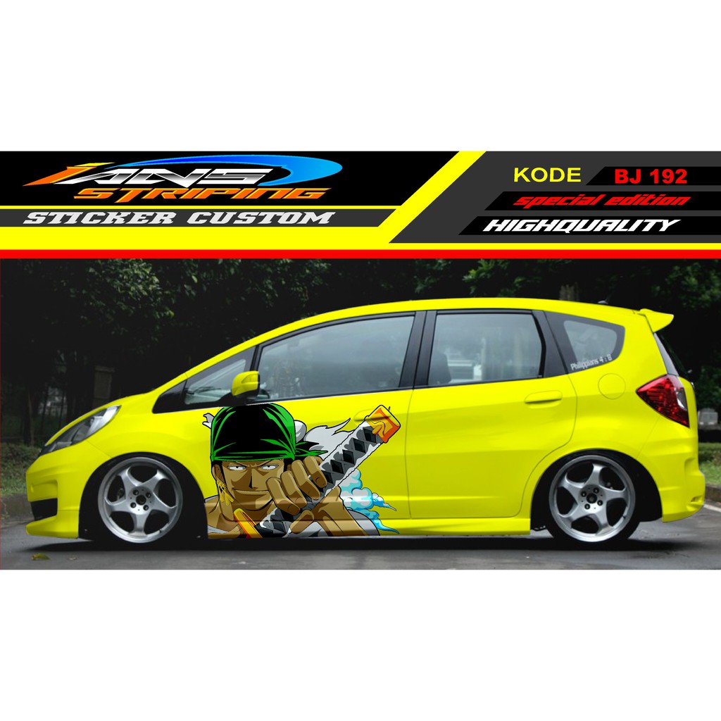 STIKER VARIASI MOBIL HONDA JAZZ