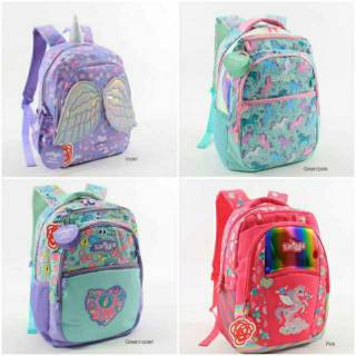 Smiggle Backpack Anak Perempuan Ungu Kupu Butterfly Tas  