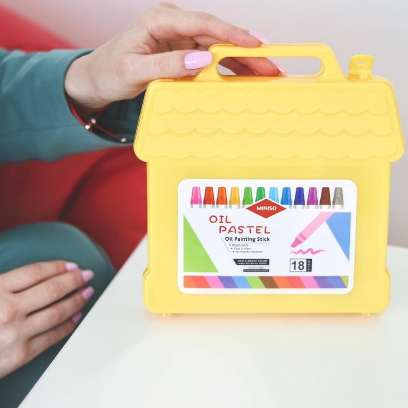 

18 Color Oil Pastel Crayon Miniso