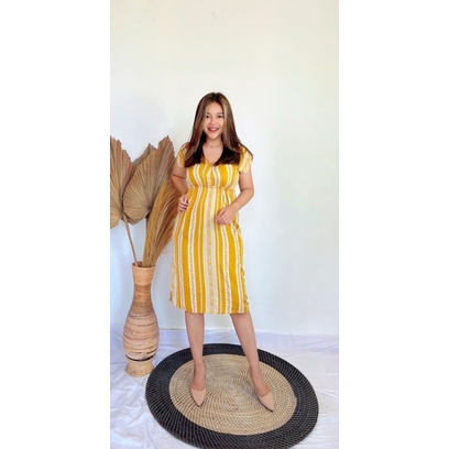 Daster Dress Manohara Bali-MN - OMIRA MUSTARD