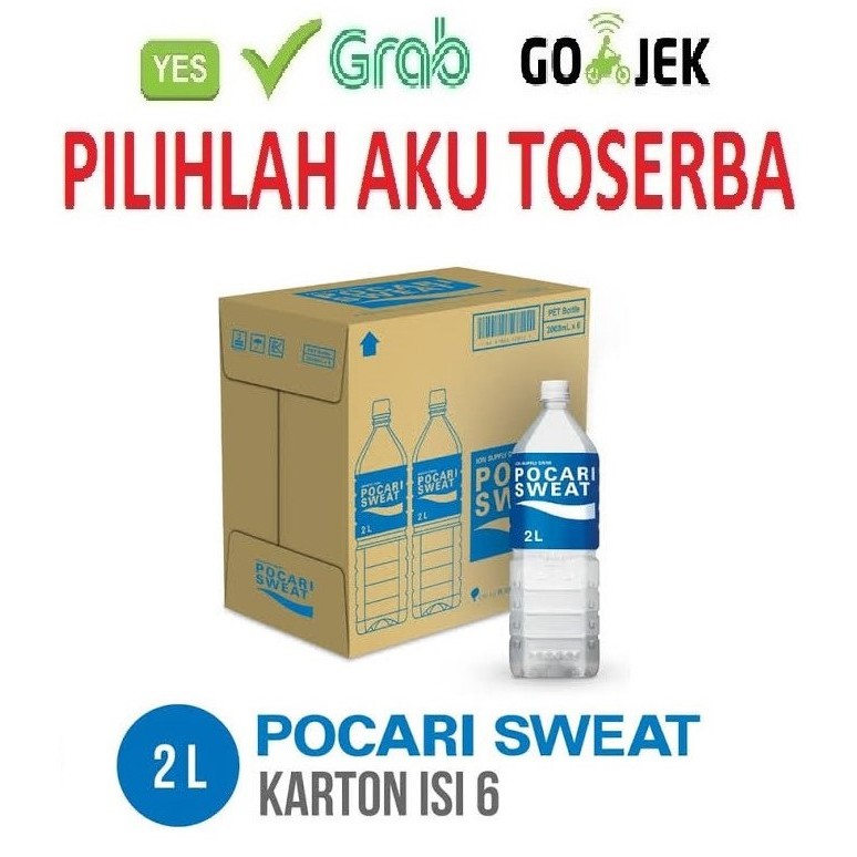 POCARI SWEAT PET 2 liter / 2000 ml - ( HARGA 1 DUS ISI 6 BOTOL )