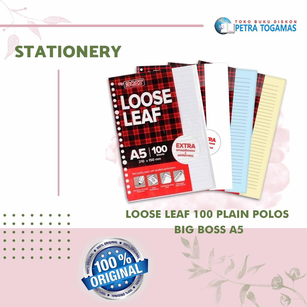 

LOOSE LEAF POLOS A5 // B5 ISI 100