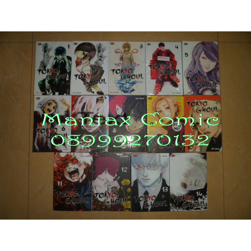 Komik Tokyo Ghoul 1-14 Tamat Kolpri + Segel