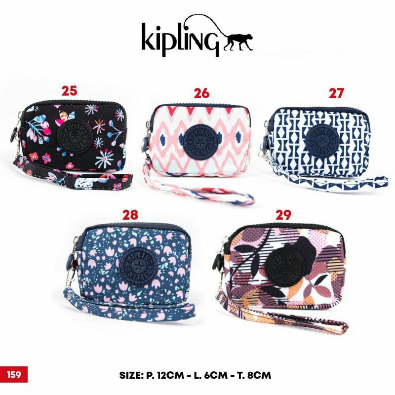 dompet koin mini resleting 3 kipling/dompet koin wanita