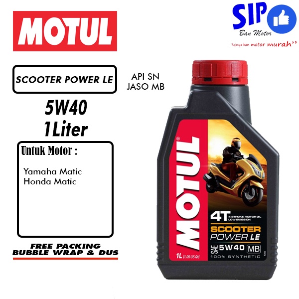 Oli MOTUL Scooter Power LE 5W40 1 L