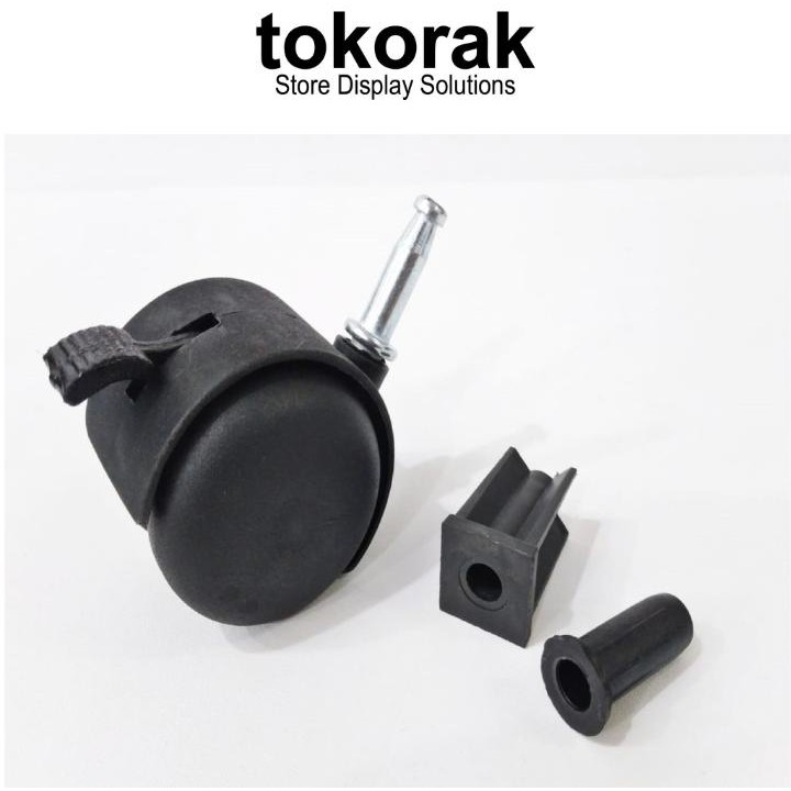 RODA RAK GALON TWP 50 REM + SOCKET KURSI KANTOR TANCAP CASTOR