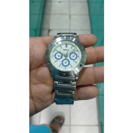 Jam tangan seiko sports quartz chronograph normal