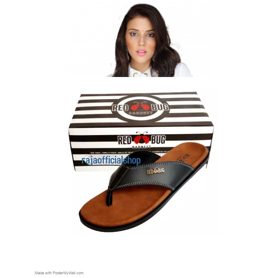 SANDAL JAPIT CASUAL PRIA BARNETT RED BUG RB MAX 01 // SANDAL JEPIT PRIA