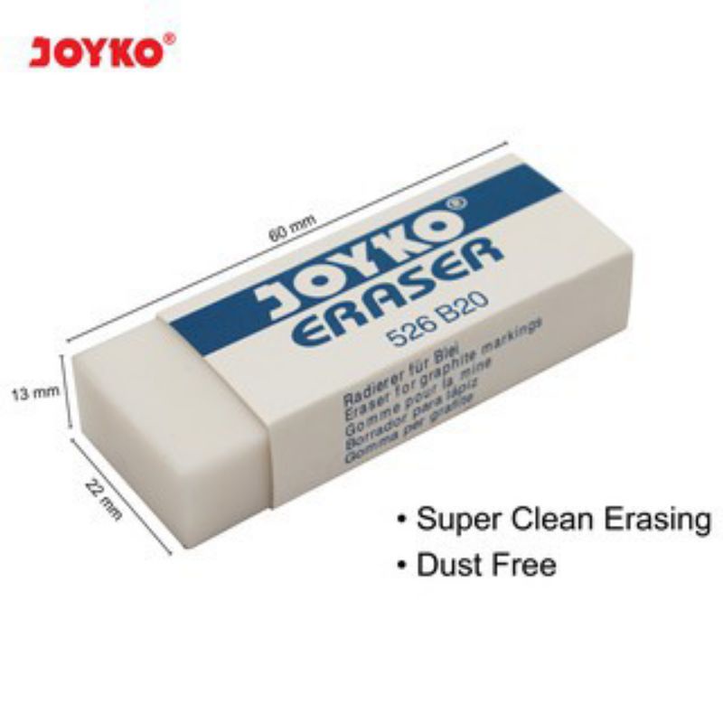 

mdn ERASER / PENGHAPUS / STIP JOYKO 526-B20 (ISI 20PCS)