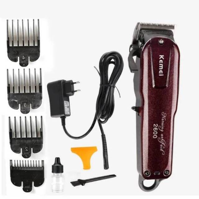 Kemei mesin Cukur Rambut KM-2600 Alat Cukur Rechargeable Hair Clipper