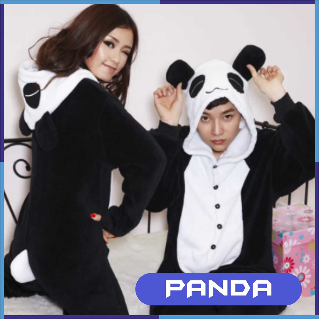 Kostum Pajamas Karakter Panda Costume Cosplay Character Dewasa Onesie Unisex