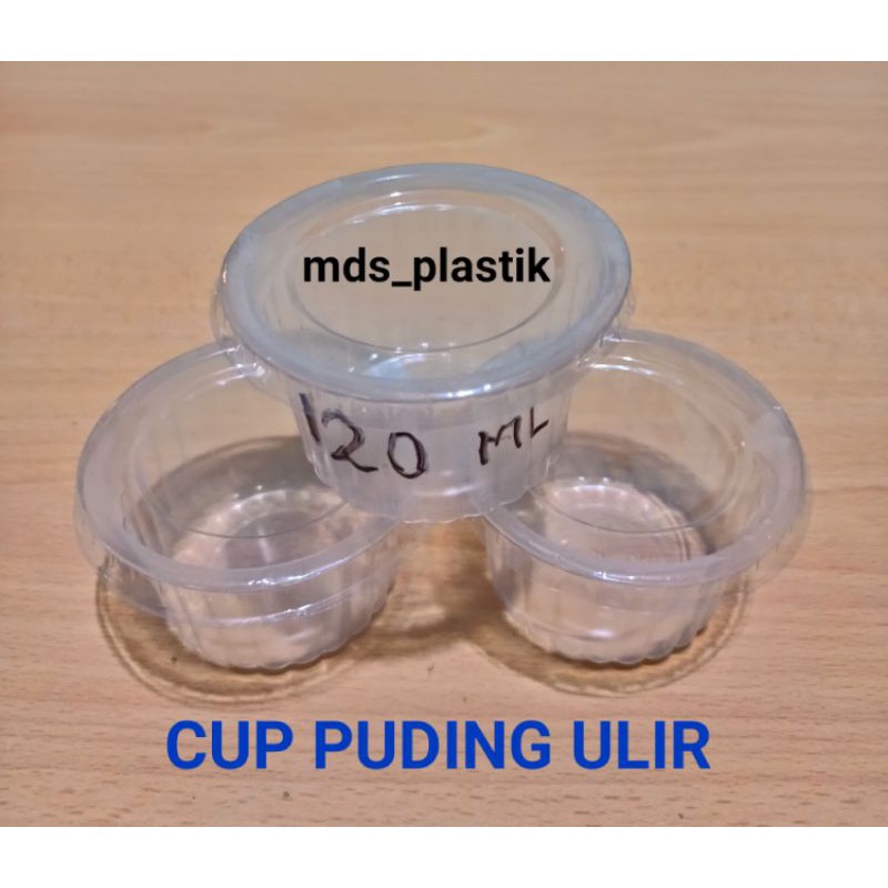 GELAS PLASTIK CUP PUDING GELOMBANG BELIMBING 120 ML