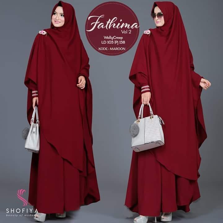 "FATIMAH SYARI" GAMIS SYARI CANTIK ORIGINAL SHOFIYA, MODIS SIMPEL DAN BERKUALITAS