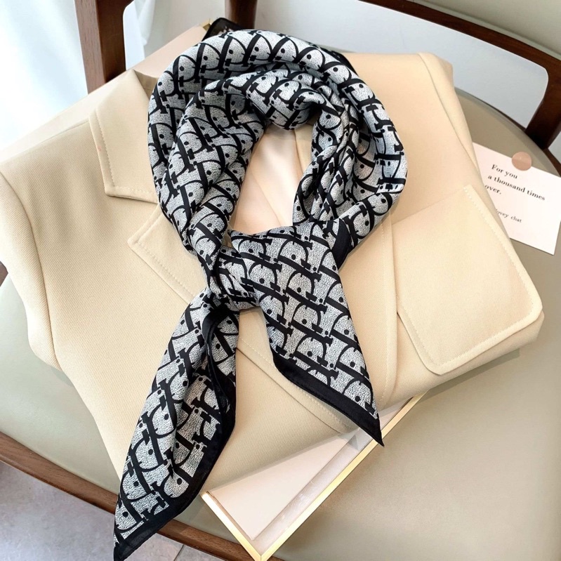 Scarf leher Square 70cm Silk Syal Wanita / Scarf tas, rambut