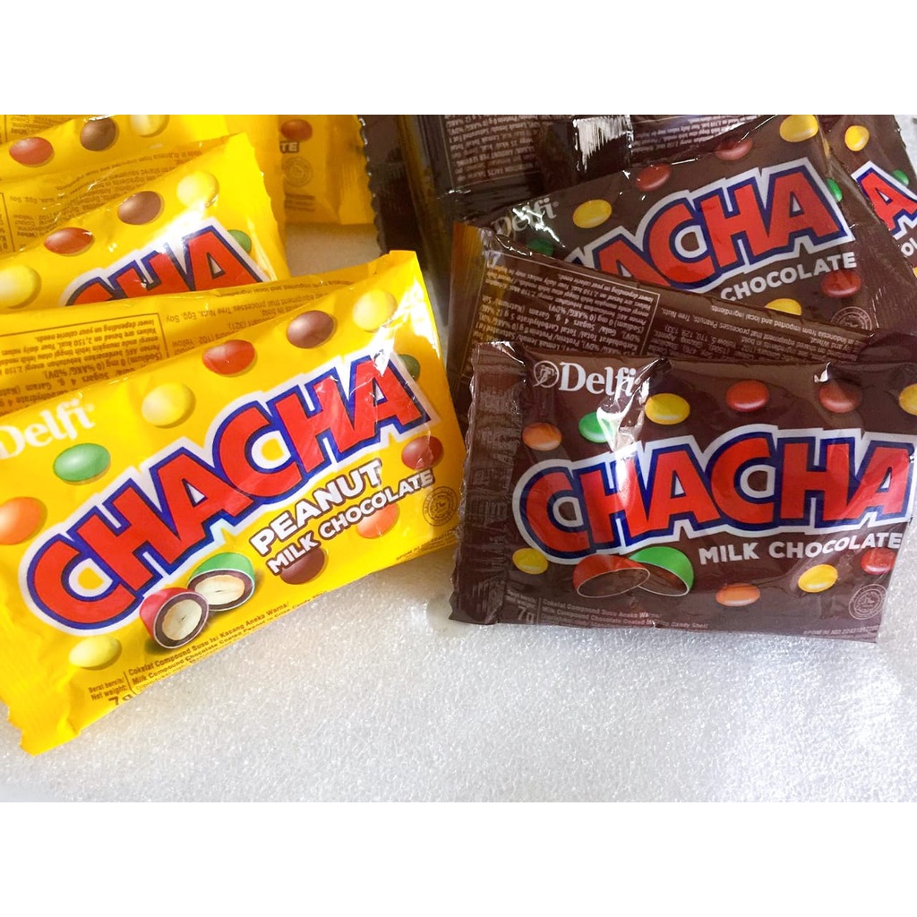 

Cokelat Butir CHACHA Delfi - Per Renceng (10 sachet)