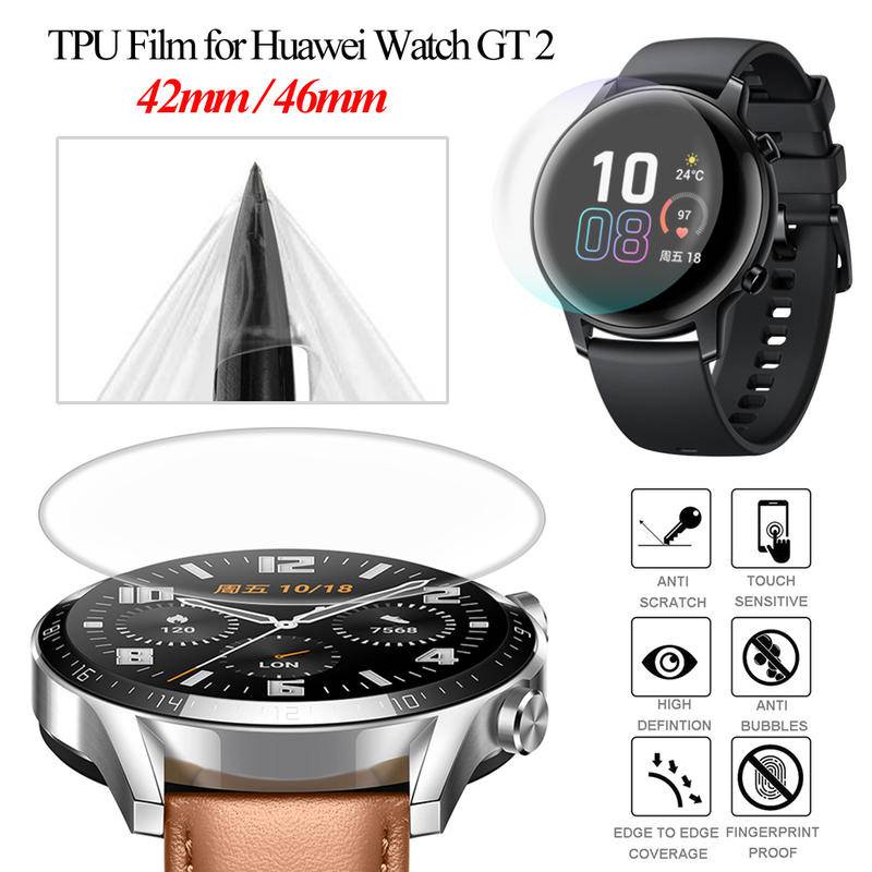 Pelindung Layar Hydrogel HD Anti blue light Bahan TPU 46mm Untuk Huawei GT2 GT3 Pro GT2e GT Runner Smartwatch 3 Pro Honor Magic 2