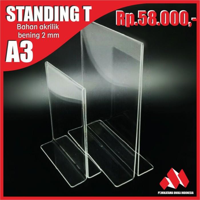 

Akrilik Standing T A3 2Mm