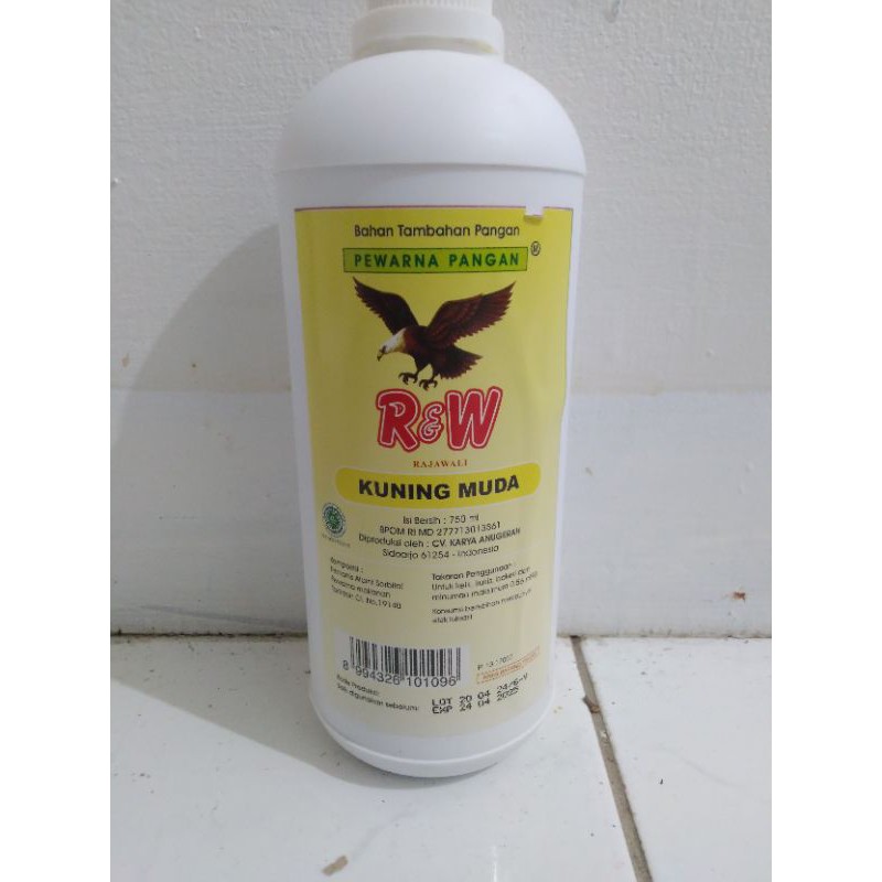 

Pewarna makanan kuning muda 750ml