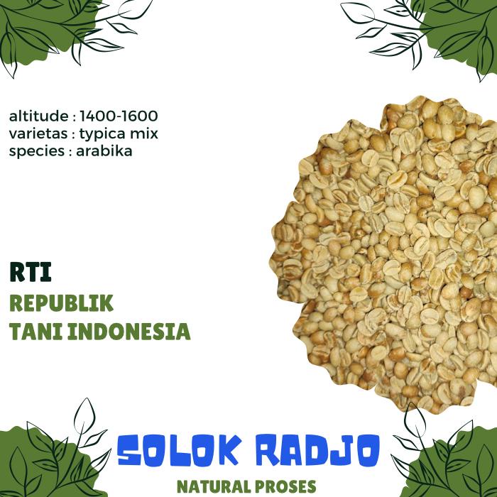 

Biji Kopi Mentah ARABIKA SOLOK RADJO NATURAL proses - GREEN BEAN