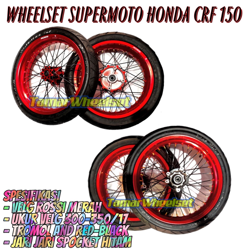 Ban Set Supermoto PNP Honda CRF 150 Roda Set SUMO CRF 150 L