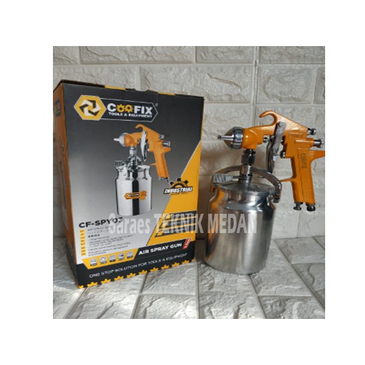 COOFIX AIR SPRAY GUN SEMPROTAN ANGIN TABUNG BAWAH 1000cc COOFIX AIR SPRAY GUN SEMPROTAN ANGIN TABUNG BAWAH 1000cc
