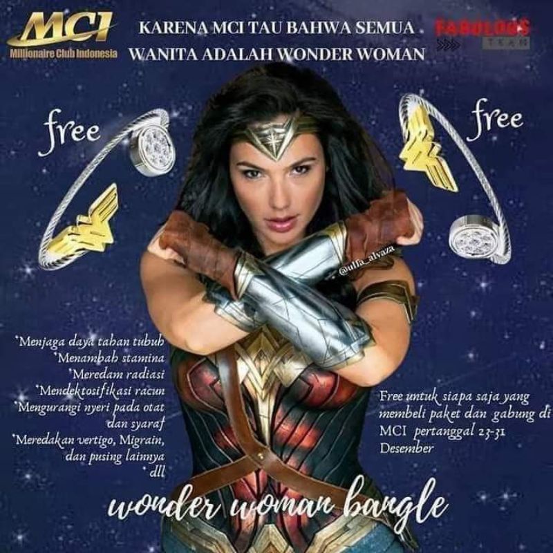 Gelang Wonder Woman MCI