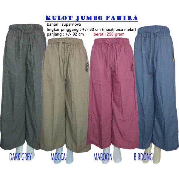celana kulot jumbo fahira