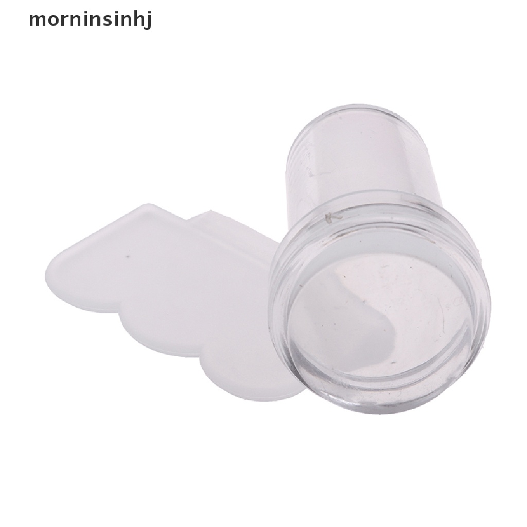 Mor Set Stamper Scraper Jelly Silikon Transparan Untuk Dekorasi Nail Art