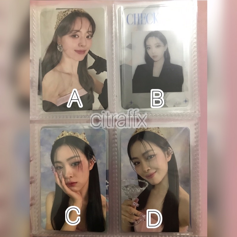 photocard Itzy checkmate benefit soundwave and makestar /pc album