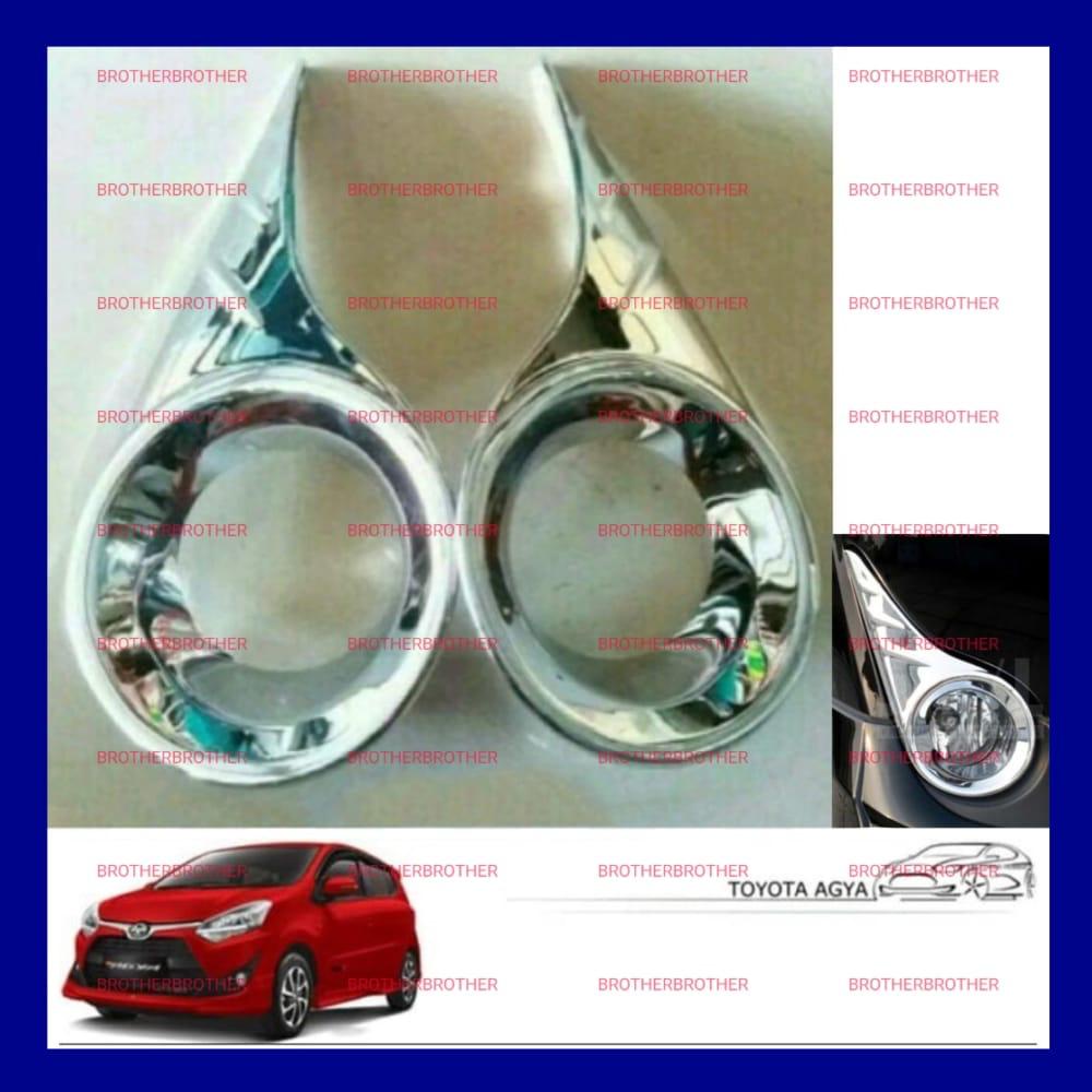 Foglamp Agya 2017 2021 Fog Lamp Cover Chrome