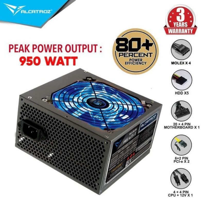 Power Supply / PSU Alcatroz Magnum Pro 475X [Max Power 950Watt)