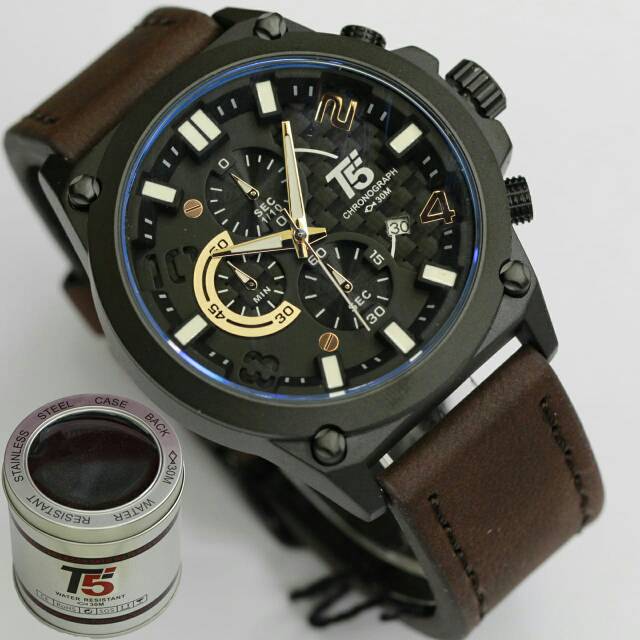 JAM TANGAN PRIA T5 H3479 CHRONOGRAPH ORIGINAL TAHAN AIR