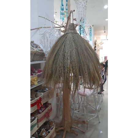 KAP LAMPU BAMBU ROTAN STANDING GANTUNG CAFE RESTORAN TAMAN AESTETIC