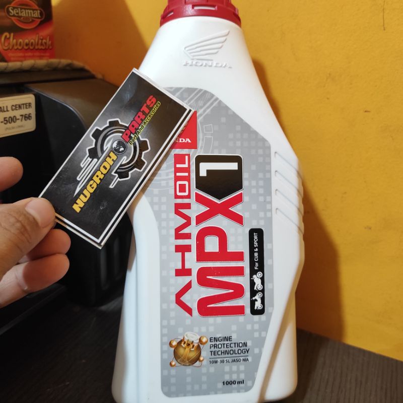 AHM Oil MPX1 1 Liter 10W-30 SL JASO MA Original Asli Honda