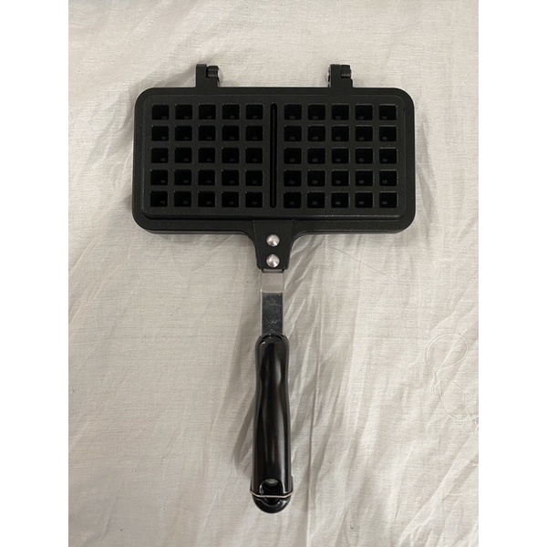 Die Cast Belgian Waffle Pan Teflon Cetakan Kue Waffle | Waffle Maker Portable | Pembuat Waffle Cetak Sarapan