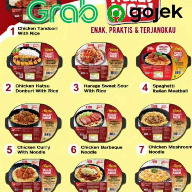 

Fiesta ready meal ( makanan beku) ada nasi dan lauknya | makanan siap saji