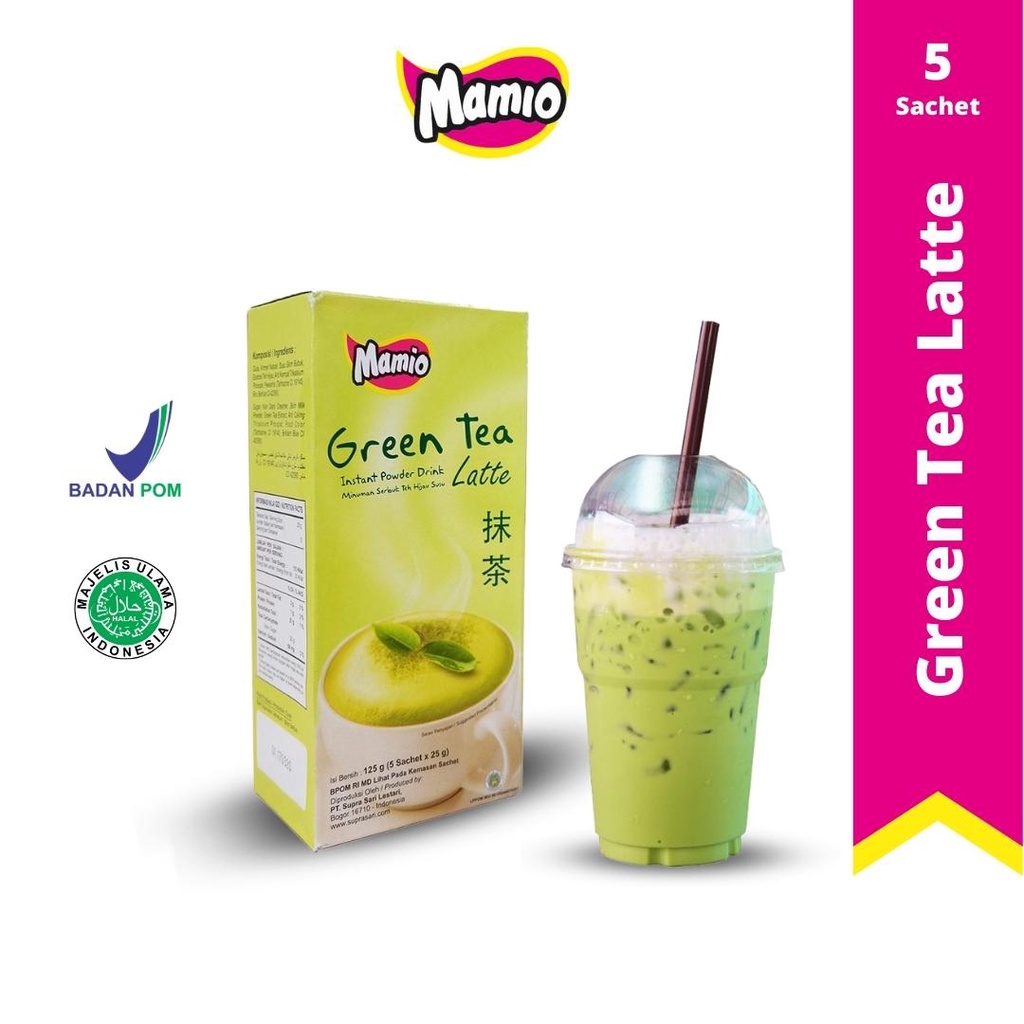 Mamio Green Tea Latte Dus Isi 5 Sachet