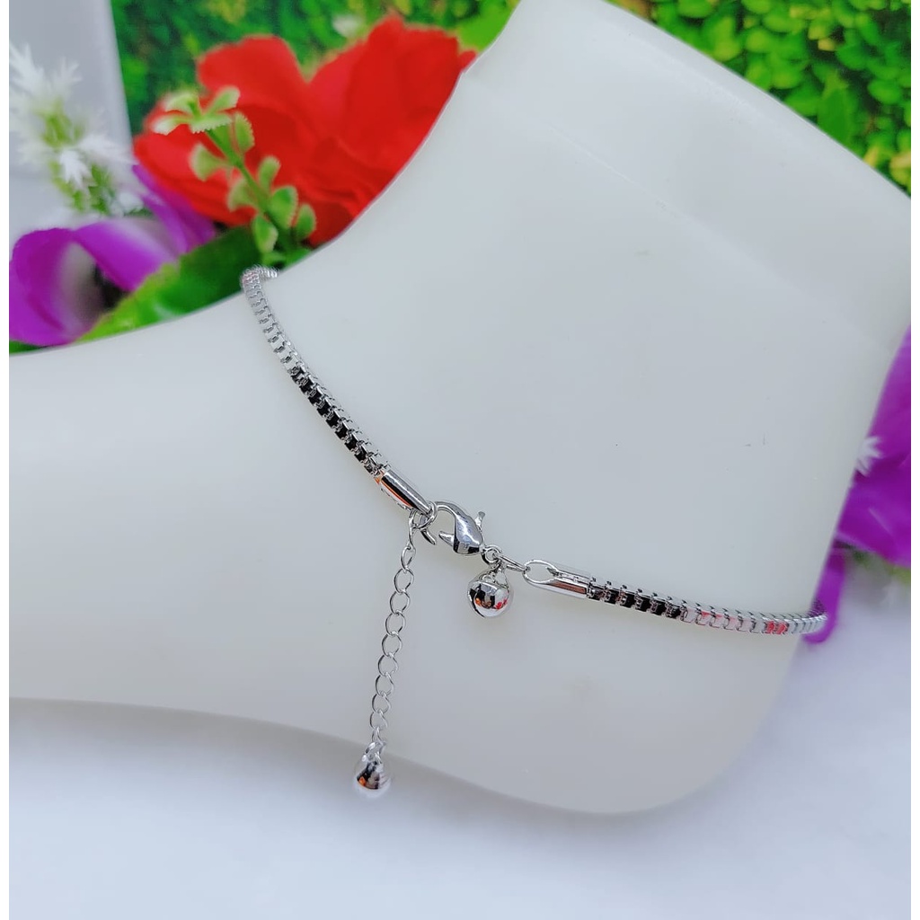 Gelang kaki dan tangan rantai polos lapis emas perhiasan xuping 553