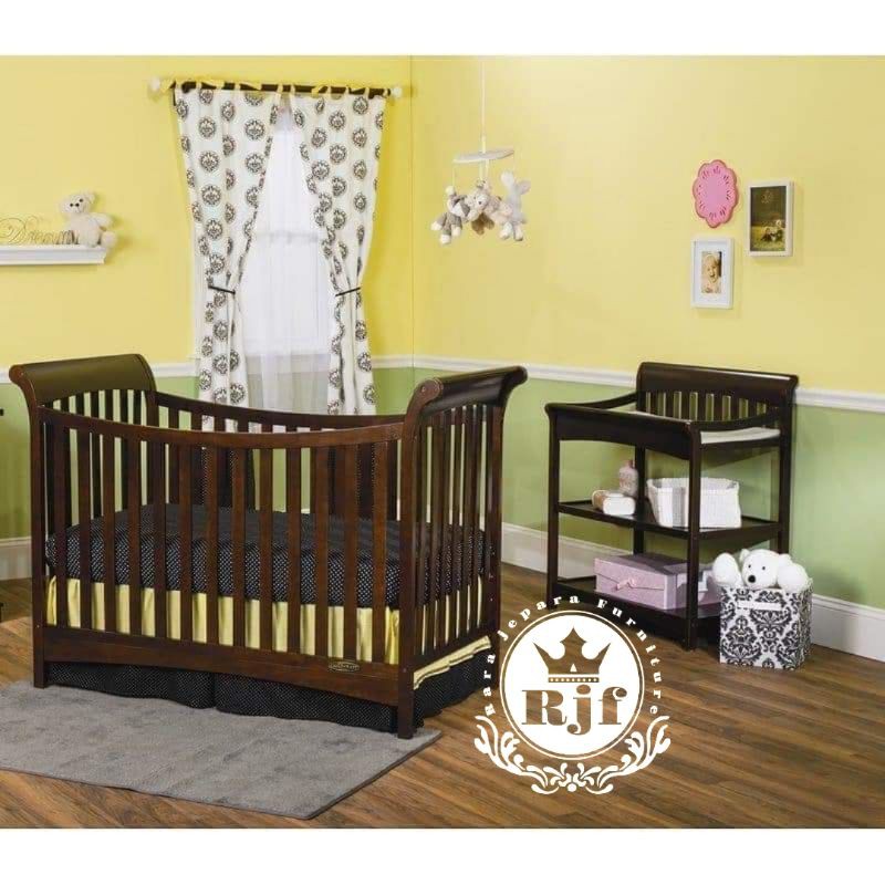 Box bayi minimalis ranjang tempat tidur bayi kayu