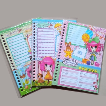

LOOSE LEAF BIODATA KERTAS BINDER
