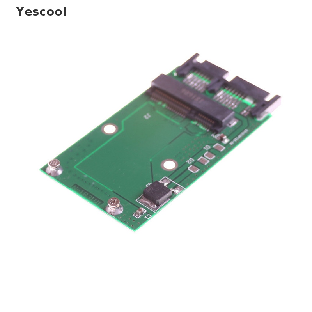 Yescool Kartu Adapter Converter Mini Pcie Pci-e mSATA SSD to 1.8 &quot;Micro SATA 0 0 0 0 0