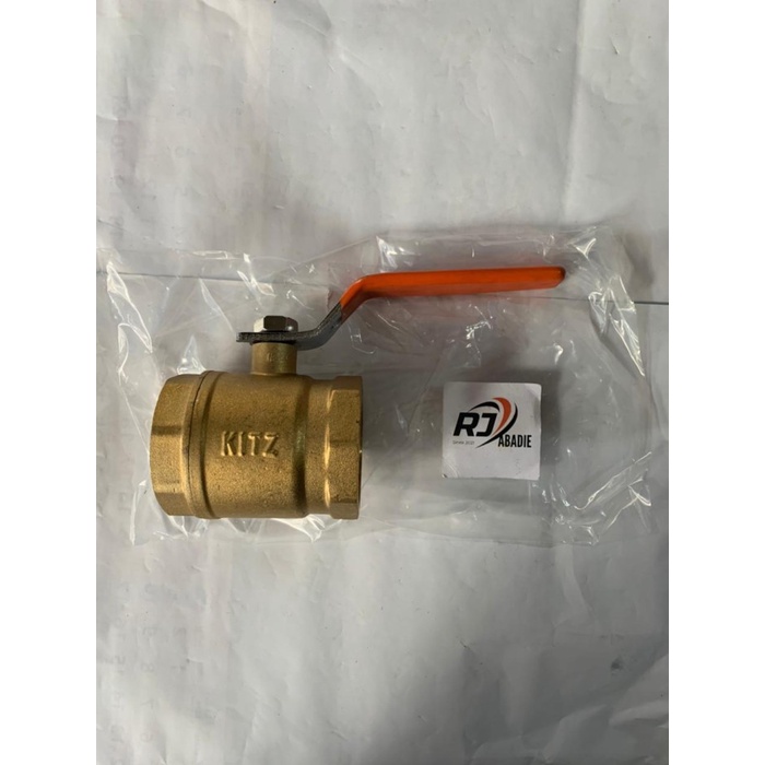 Stop Kran Keran Air Ball Valve Super Tebal Kuningan China Kizz Kite Kitz Drat 1&quot; 1 1/4&quot;