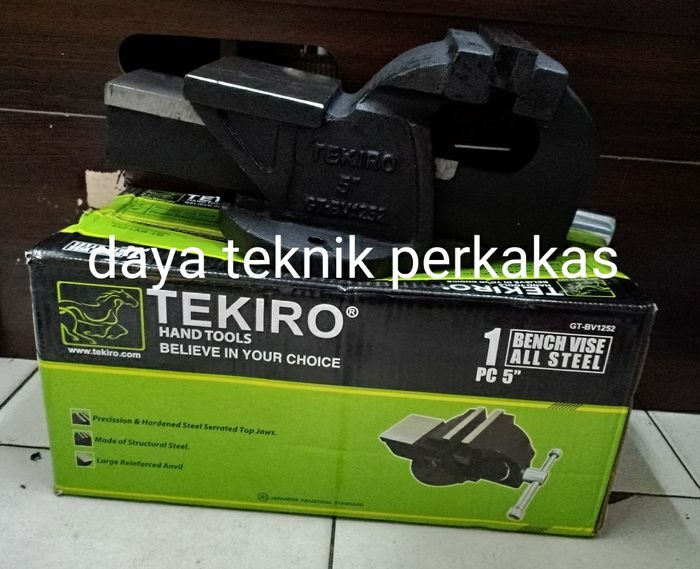 Catok Paron Ragum Meja 5 Inci Baja Kokoh untuk Pekerjaan Berat