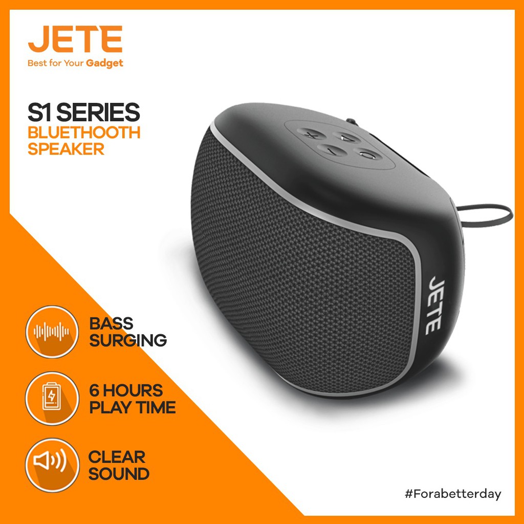 Speaker Bluetooth Portable JETE S1 - Garansi 2 Tahun